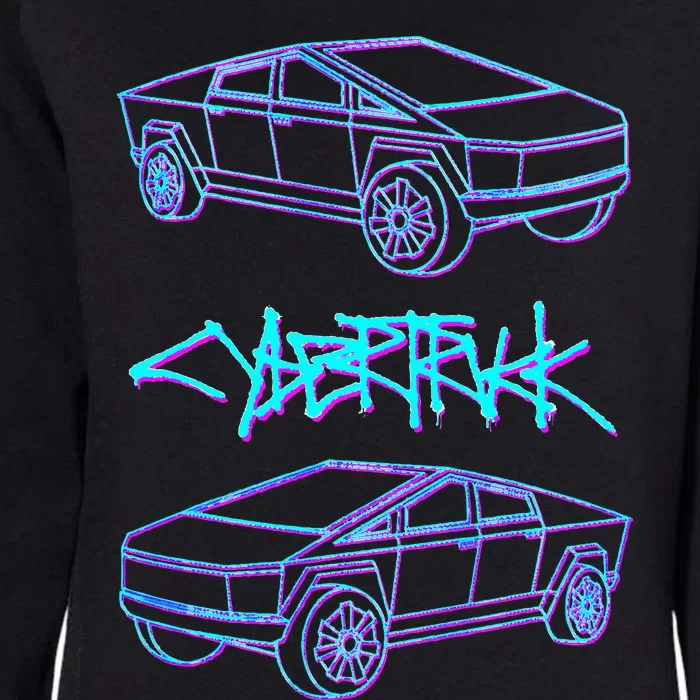 Cybertrucks Electric Pick Up Truck Selfdriving Technology Womens California Wash Sweatshirt