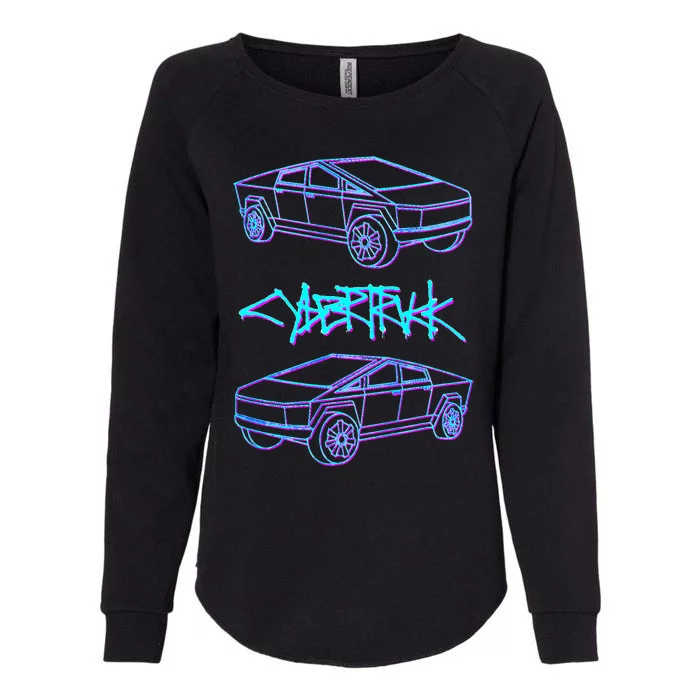 Cybertrucks Electric Pick Up Truck Selfdriving Technology Womens California Wash Sweatshirt