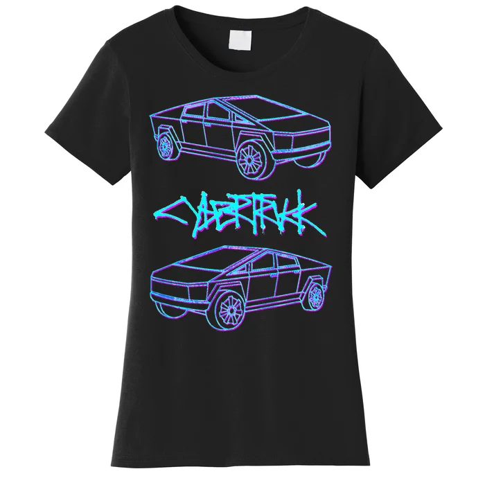 Cybertrucks Electric Pick Up Truck Selfdriving Technology Women's T-Shirt