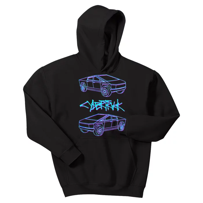 Cybertrucks Electric Pick Up Truck Selfdriving Technology Kids Hoodie