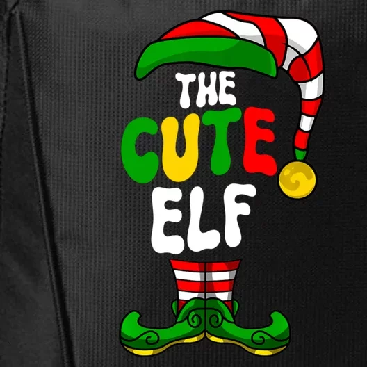 Cute Elf Pajama Matching Group Christmas Holiday City Backpack