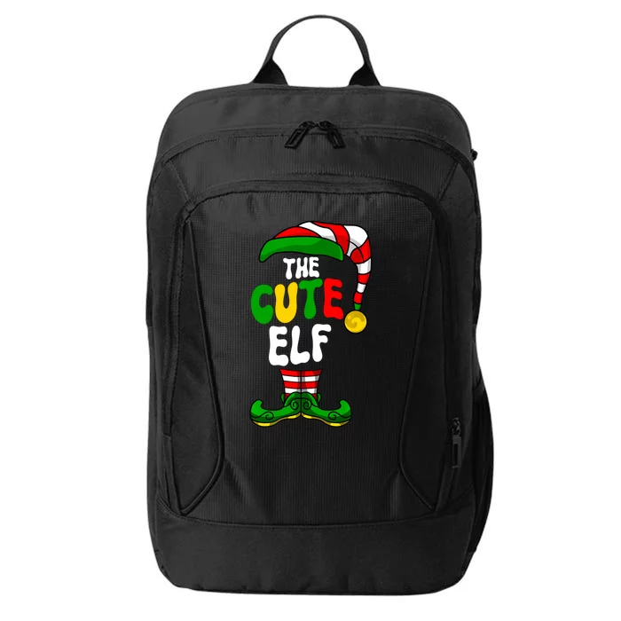 Cute Elf Pajama Matching Group Christmas Holiday City Backpack