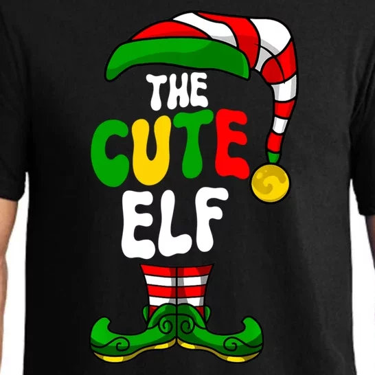 Cute Elf Pajama Matching Group Christmas Holiday Pajama Set