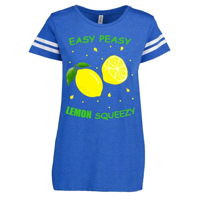 Cute Easy Peasy Lemon Squeezy Fun Summertime Lemonade Lover Gift Enza Ladies Jersey Football T-Shirt