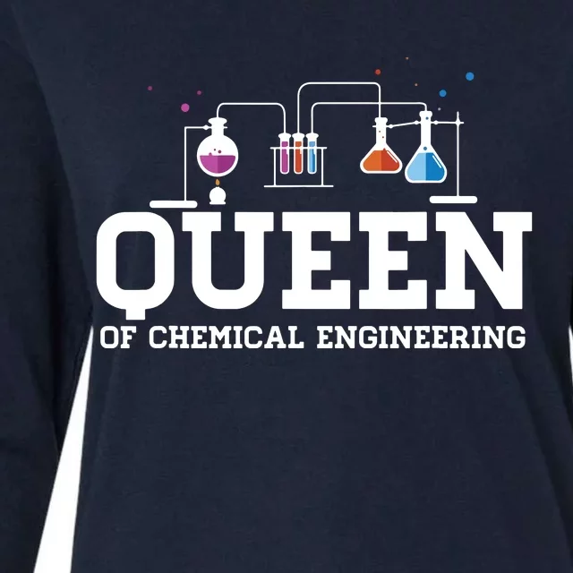 Chemical Engineering Queen Chemical Engineer Outfit Gift Womens Cotton Relaxed Long Sleeve T-Shirt