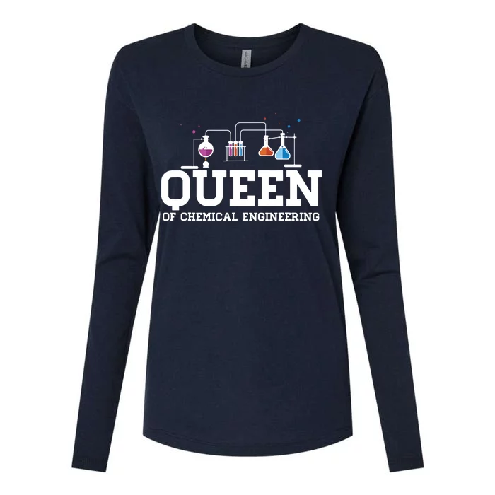 Chemical Engineering Queen Chemical Engineer Outfit Gift Womens Cotton Relaxed Long Sleeve T-Shirt