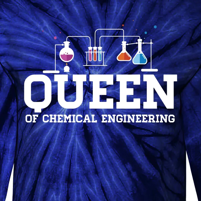 Chemical Engineering Queen Chemical Engineer Outfit Gift Tie-Dye Long Sleeve Shirt