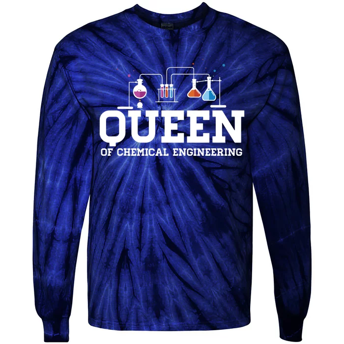 Chemical Engineering Queen Chemical Engineer Outfit Gift Tie-Dye Long Sleeve Shirt