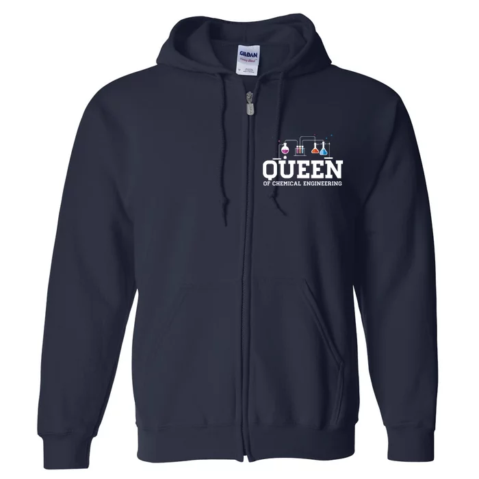 Chemical Engineering Queen Chemical Engineer Outfit Gift Full Zip Hoodie