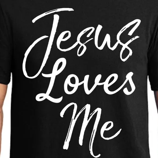 Christian Evangelism Quote Bible Verse Saying Jesus Loves Me Gift Pajama Set