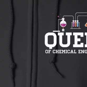 Chemical Engineering Queen Chemical Engineer Outfit Gift Full Zip Hoodie