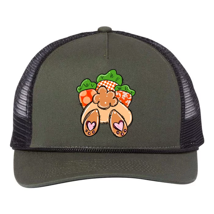 Carrots Easter Rabbit Tail Easter Day For Baby Kids Toodler Retro Rope Trucker Hat Cap