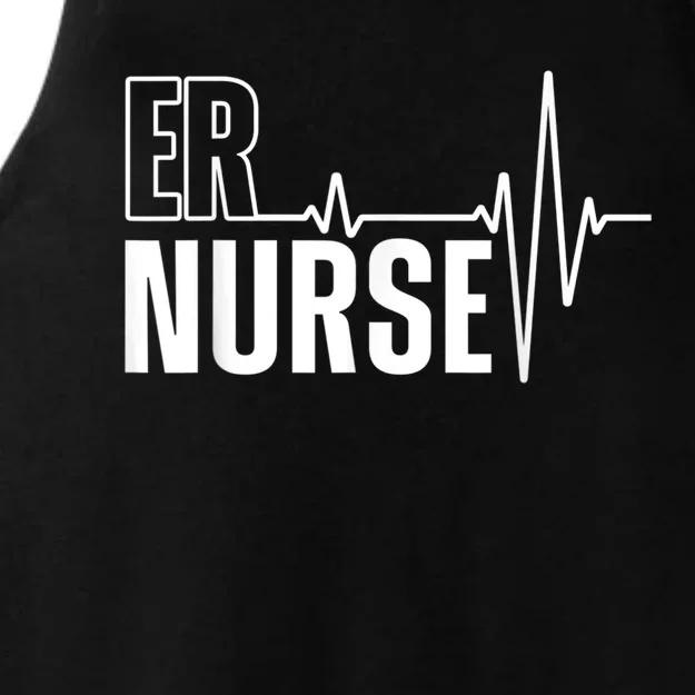 Cool Emergency Room Nurse Design For Men Women ER Nursing Ladies Tri-Blend Wicking Tank