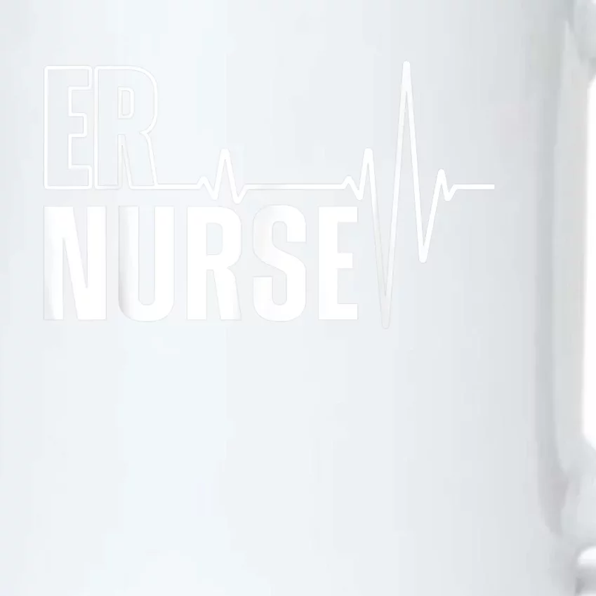 Cool Emergency Room Nurse Design For Men Women ER Nursing Black Color Changing Mug