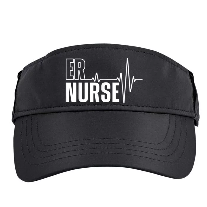 Cool Emergency Room Nurse Design For Men Women ER Nursing Adult Drive Performance Visor