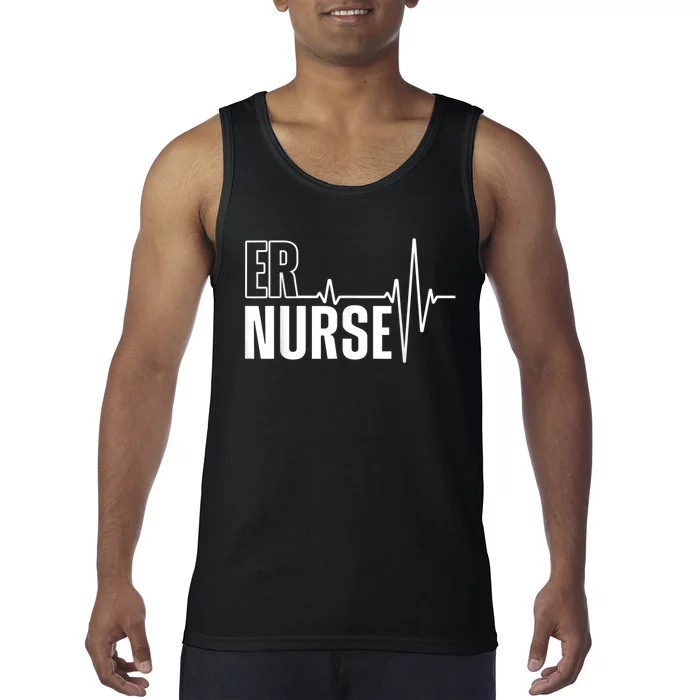 Cool Emergency Room Nurse Design For Men Women ER Nursing Tank Top