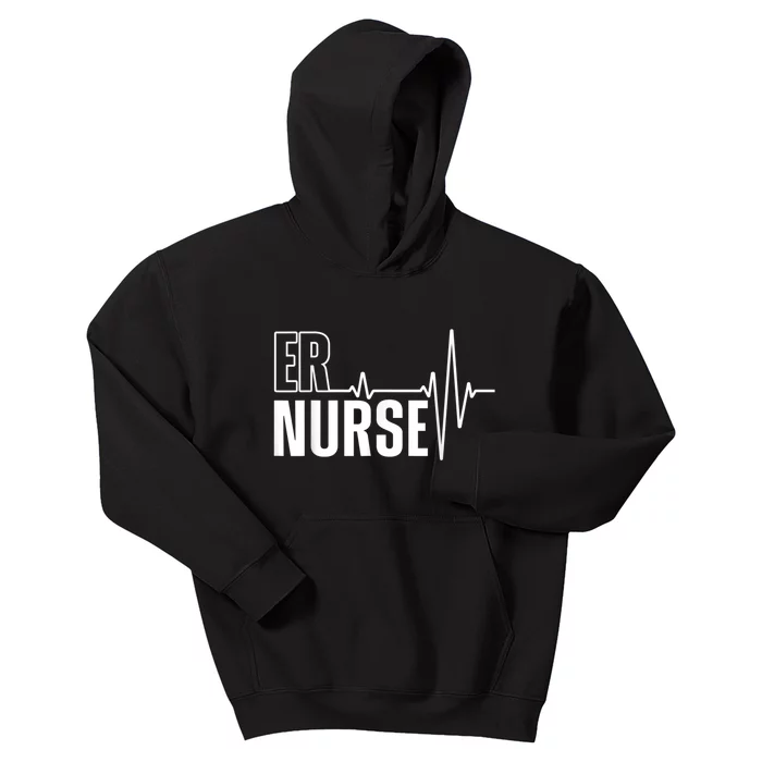 Cool Emergency Room Nurse Design For Men Women ER Nursing Kids Hoodie