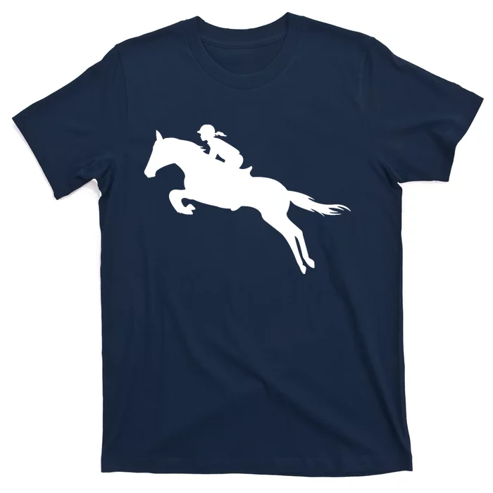 Cute English Riding Hunter Jumper Girl Riding Horse Tee Gift T-Shirt