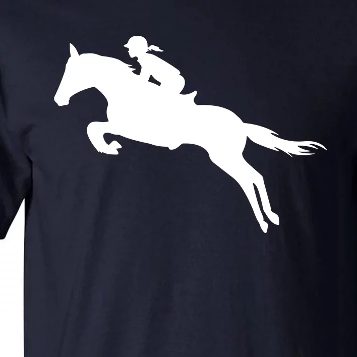 Cute English Riding Hunter Jumper Girl Riding Horse Tee Gift Tall T-Shirt