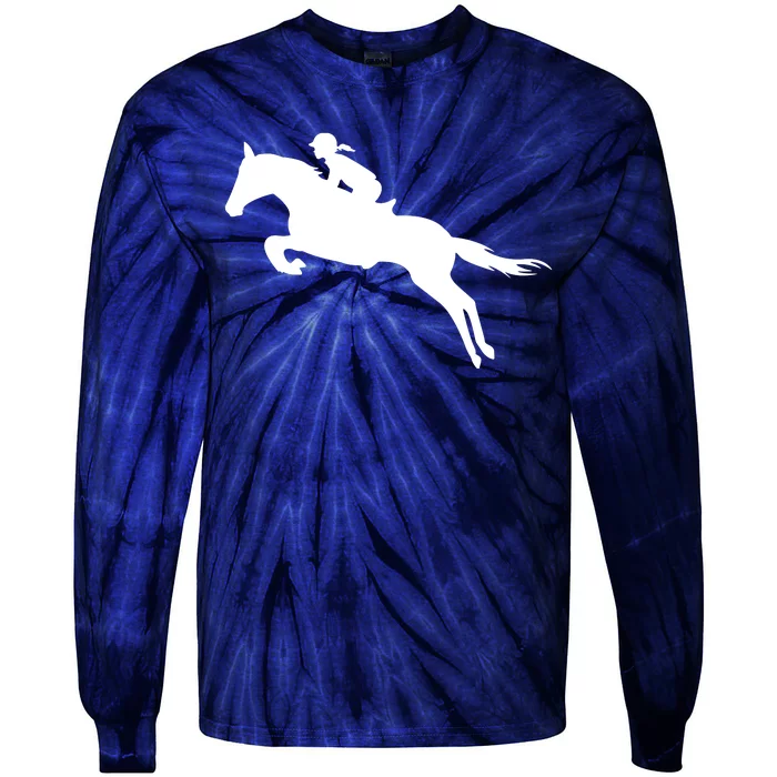 Cute English Riding Hunter Jumper Girl Riding Horse Tee Gift Tie-Dye Long Sleeve Shirt