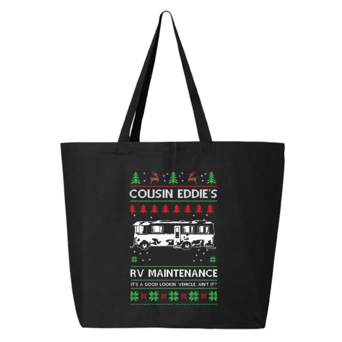 Cousin Eddies RV Maintenance Funny Holiday Ugly Christmas 25L Jumbo Tote