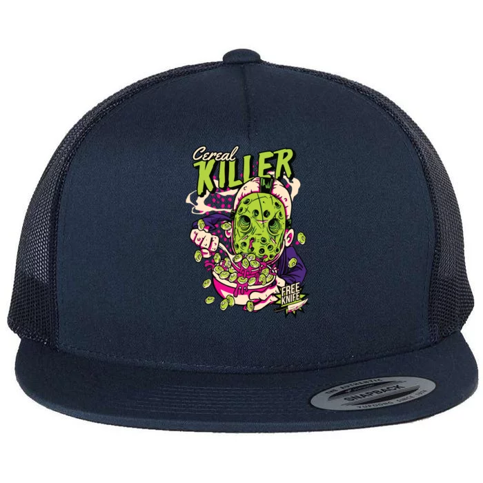 Cereal Killer Funny Flat Bill Trucker Hat