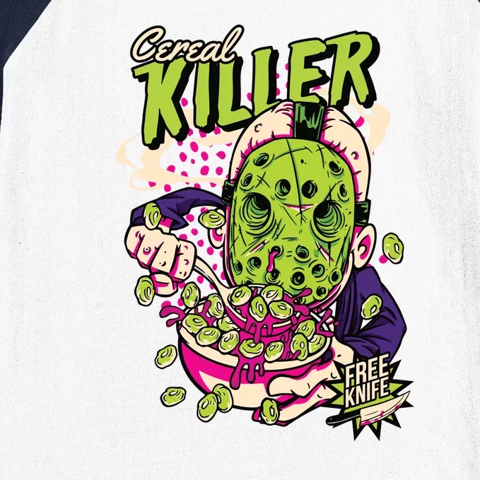 Cereal Killer Funny Baseball Sleeve Shirt