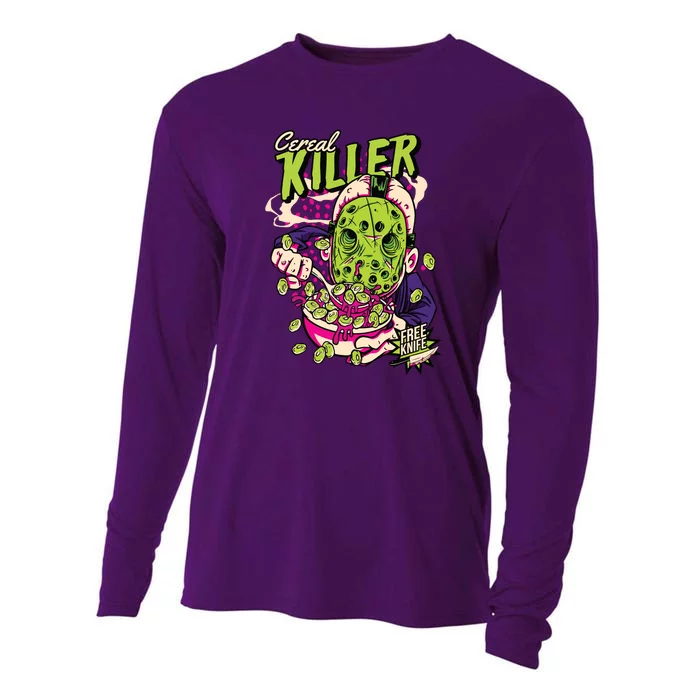 Cereal Killer Funny Cooling Performance Long Sleeve Crew