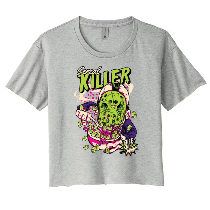 Cereal Killer Funny Women's Crop Top Tee