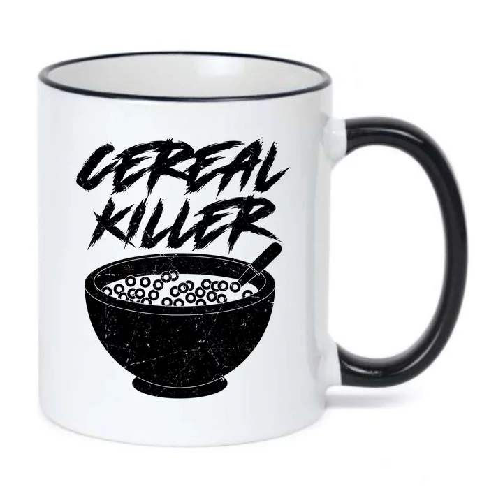 Cereal Killer Funny Halloween Distressed Black Color Changing Mug