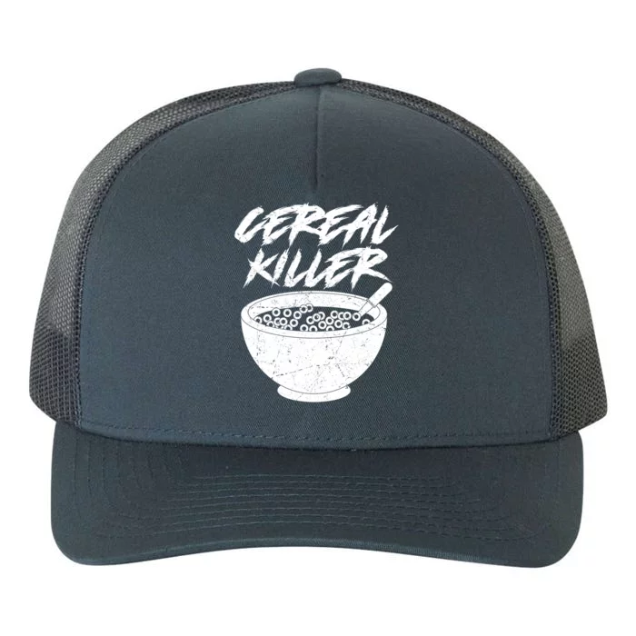 Cereal Killer Funny Halloween Distressed Yupoong Adult 5-Panel Trucker Hat