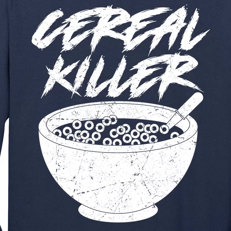 Cereal Killer Funny Halloween Distressed Tall Long Sleeve T-Shirt