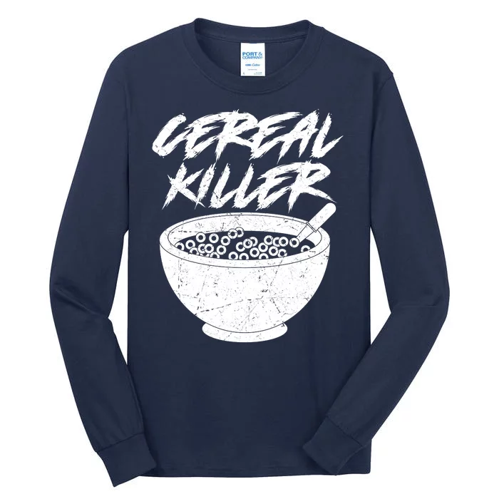 Cereal Killer Funny Halloween Distressed Tall Long Sleeve T-Shirt