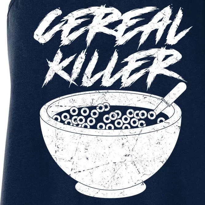 Cereal Killer Funny Halloween Distressed Women's Racerback Tank