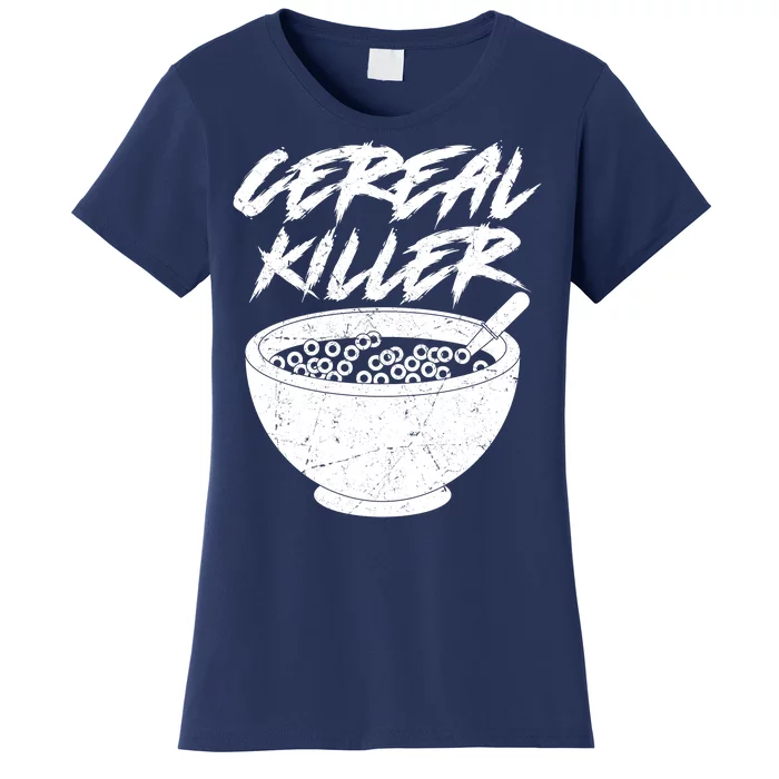 Cereal Killer Funny Halloween Distressed Women's T-Shirt