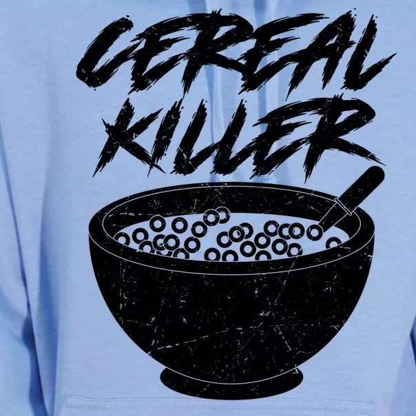 Cereal Killer Funny Halloween Distressed Unisex Surf Hoodie