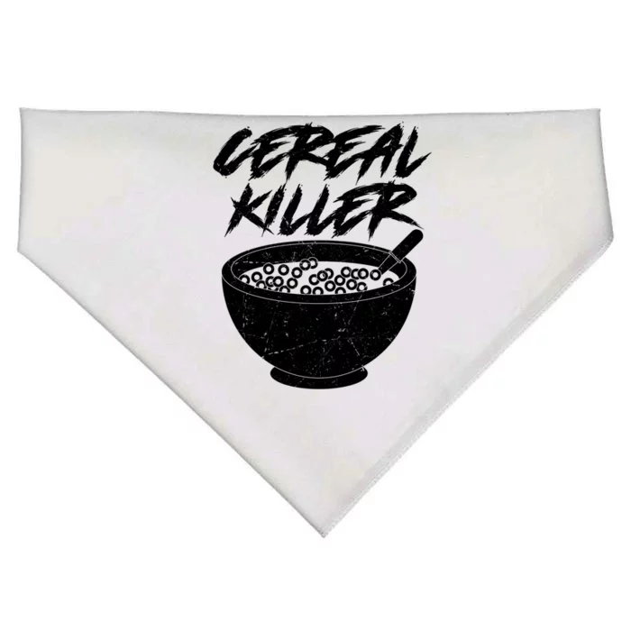 Cereal Killer Funny Halloween Distressed USA-Made Doggie Bandana