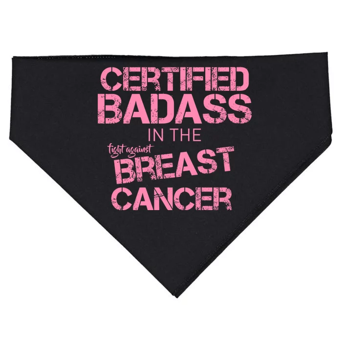 Certified Badass Fight Against Breast Cancer USA-Made Doggie Bandana