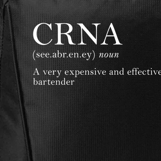 Certified Registered Nurse Anesthetists CRNA City Backpack