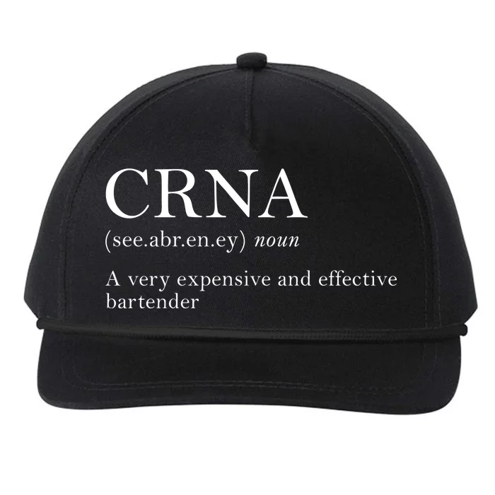 Certified Registered Nurse Anesthetists CRNA Snapback Five-Panel Rope Hat