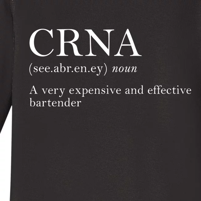 Certified Registered Nurse Anesthetists CRNA Baby Long Sleeve Bodysuit