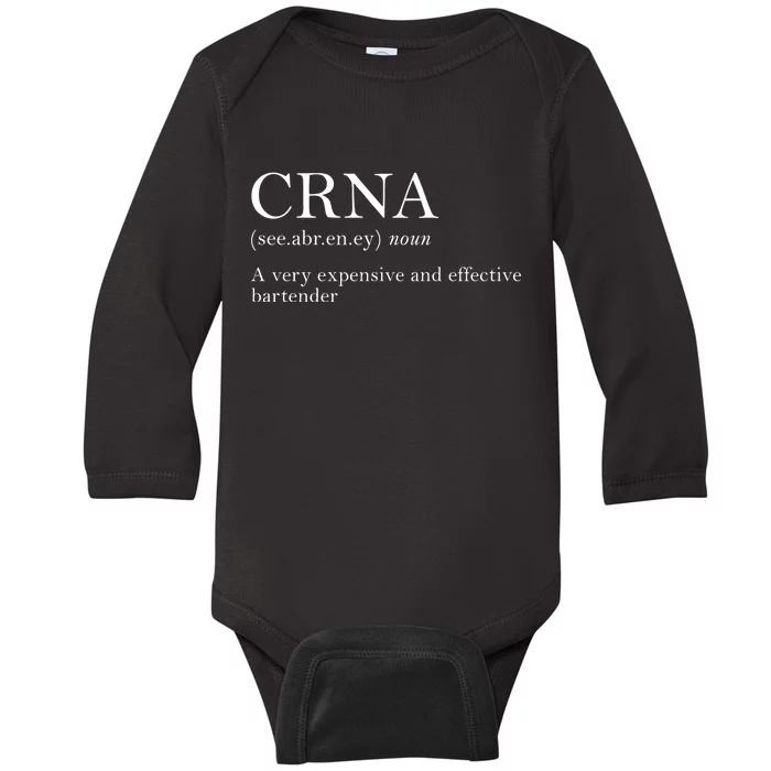 Certified Registered Nurse Anesthetists CRNA Baby Long Sleeve Bodysuit