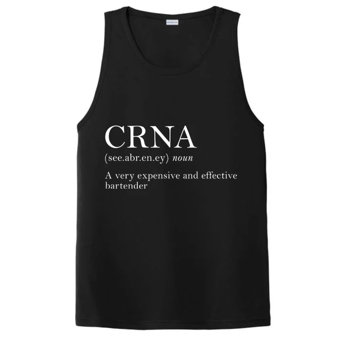 Certified Registered Nurse Anesthetists CRNA Performance Tank