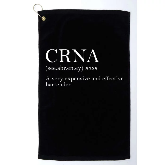 Certified Registered Nurse Anesthetists CRNA Platinum Collection Golf Towel