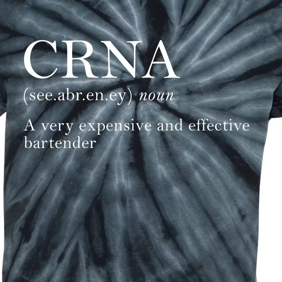 Certified Registered Nurse Anesthetists CRNA Kids Tie-Dye T-Shirt