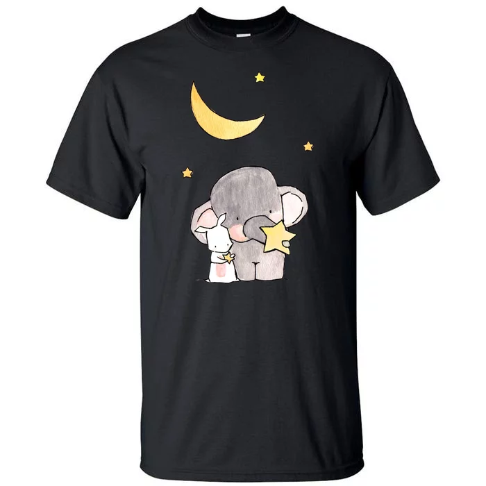 Cute Elephant Stars Tall T-Shirt