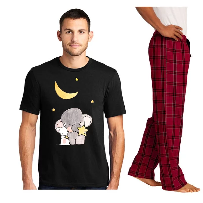 Cute Elephant Stars Pajama Set