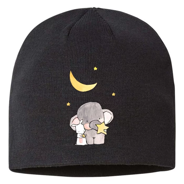 Cute Elephant Stars 8 1/2in Sustainable Knit Beanie