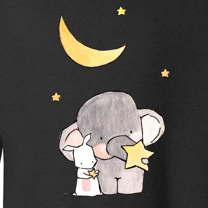 Cute Elephant Stars Toddler Sweatshirt