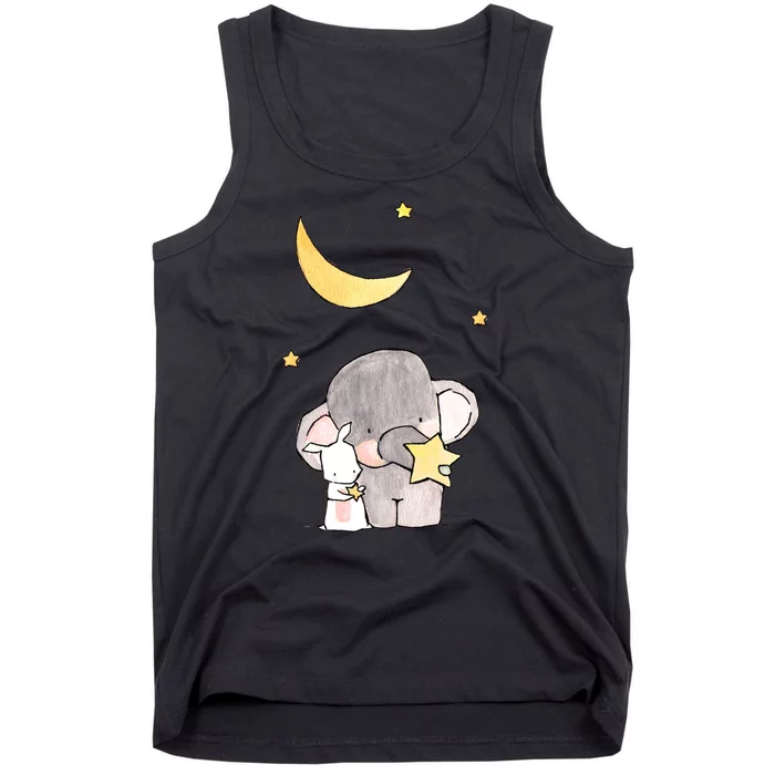 Cute Elephant Stars Tank Top